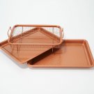 Copper Chef Diamond 9"x13" Cookie Sheet & Medium Crisper Tray