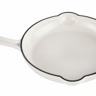 INSPIRED HOME ENAMELED CAST IRON ROUND SKILLET 10.25"
