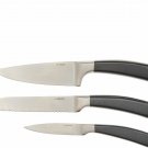 Valerie Bertinelli 3-Piece SS Metallic Knife Set Model K48080