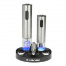 KALORIK WINE LOVERS SET WITH OPENER AND PRESERVER, STAINLESS STEEL
