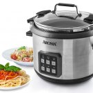 Aroma 6 QT. Digital Pasta Cooker & Rice Cooker Model AMC-200D