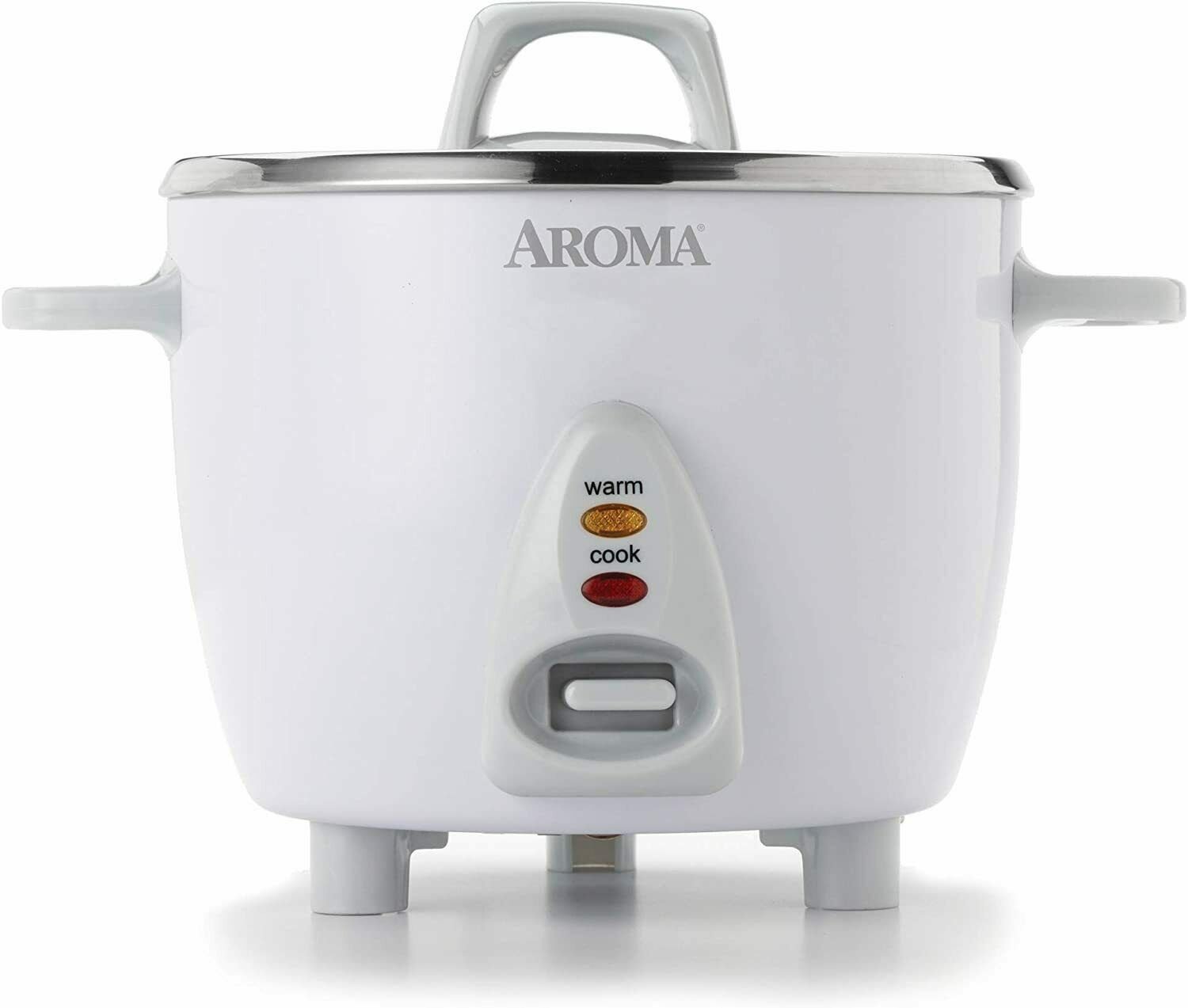 Aroma Select Stainless Rice Cooker & Warmer, 6-Cup(cooked) ARC-753SG