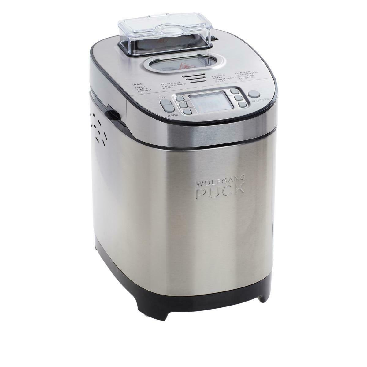 Wolfgang Puck 2 lb. 14-Function Bread Maker +Nut Dispenser-Certified Refurbished