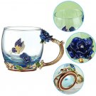 Coffee Mugs Crystal HandMade Enamel 3D decorated Exclusive Mothers Day Gift