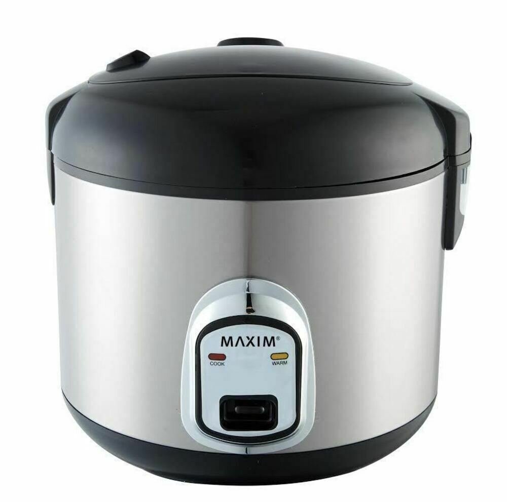 Maxim Kitchen Pro 1.8L/10 Cup Rice Cooker/Steamer Healthy Cooking Non-Stick