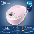 Midea 3L Multi Function Smart Kitchen Electric Rice Cooker 605W 5.5 cup Pink