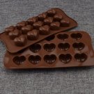 3D Silicone Chocolate Mold Candy Cookie Heart Shape Cake Decors Baking Mould DIY