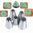 5Pcs Large Icing Piping Nozzles Pastry Tips Cake Decor DIY Baking Tools Set