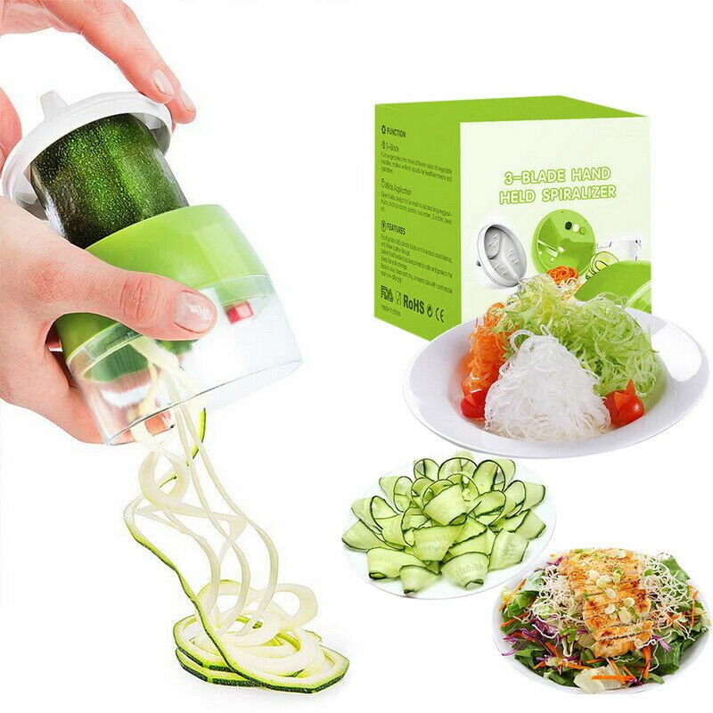 Spiralizer 3-Blade Adjustable Vegetable Slicer,Veggie Pasta Spaghetti Maker