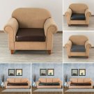 1 Pc PU Leather Stretch Sofa Chair Seat Cushion Cover Slipcover Couch Protector