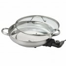 Aroma Stainless Steel Electric Skillet Gourmet Series AFP-1600S