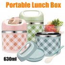 Vacuum Portable Stainless Steel Lunch Box Picnic Thermos Food Storage Container