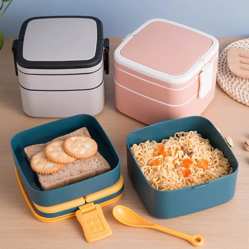 1100ml-portable-2-layer-bento-boxes-with-cutlery-microwavable