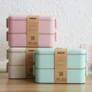 Family Pack of 4 x Eco Bento Lunch Box Double Layered