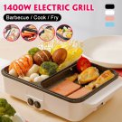 Mini Electric Fryer Hot Pot Barbecue Pan Grill Non Stick Cook Fry Cookware 2