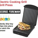 Electric Grill Griddle Press Sandwich Cooker Drip Tray George Foreman Non Stick