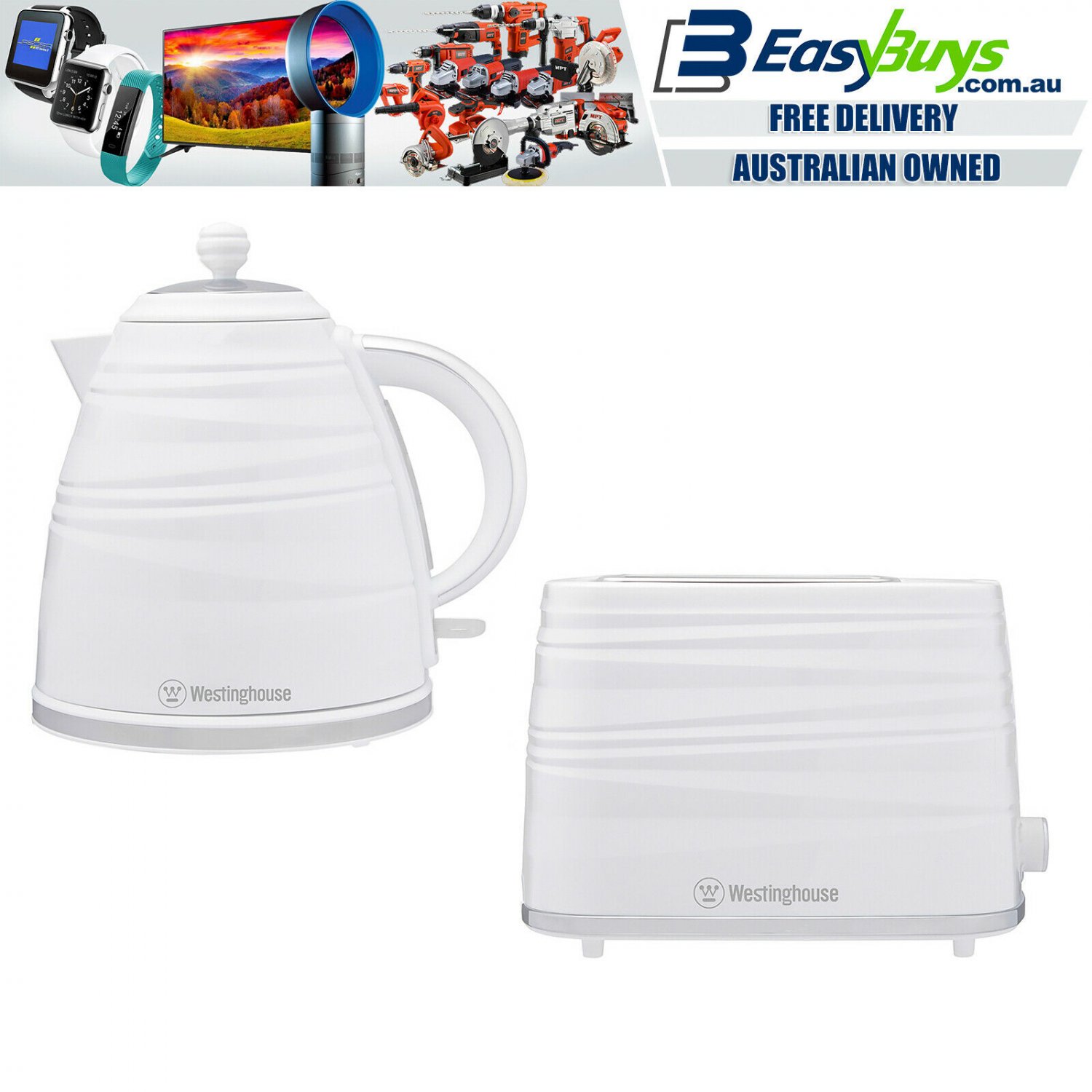 Delonghi Icona Toaster 2 Slice & Cordless 1.7L Kettle Jug Electric Set  Azure Kit