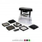 Ronco Veg-O-Matic Deluxe, Fruit and Vegetable Chopper, Dishwasher Safe(BLACK)