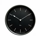 Lemnos Riki Steel Clock Radio Clock Black WR08-24 BK