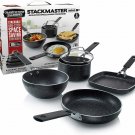 GRANITESTONE 2716 Stackmaster 5 Piece Mini Set, Nonstick Cookware Set, Scratch-R