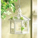 Koehler 30209 10.5 Inch White Gazebo Bird Feeder with Vines
