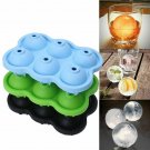 4/6 Large Ice Ball Maker Cube Tray Big Silicone Mold Sphere Whiskey Round Mould