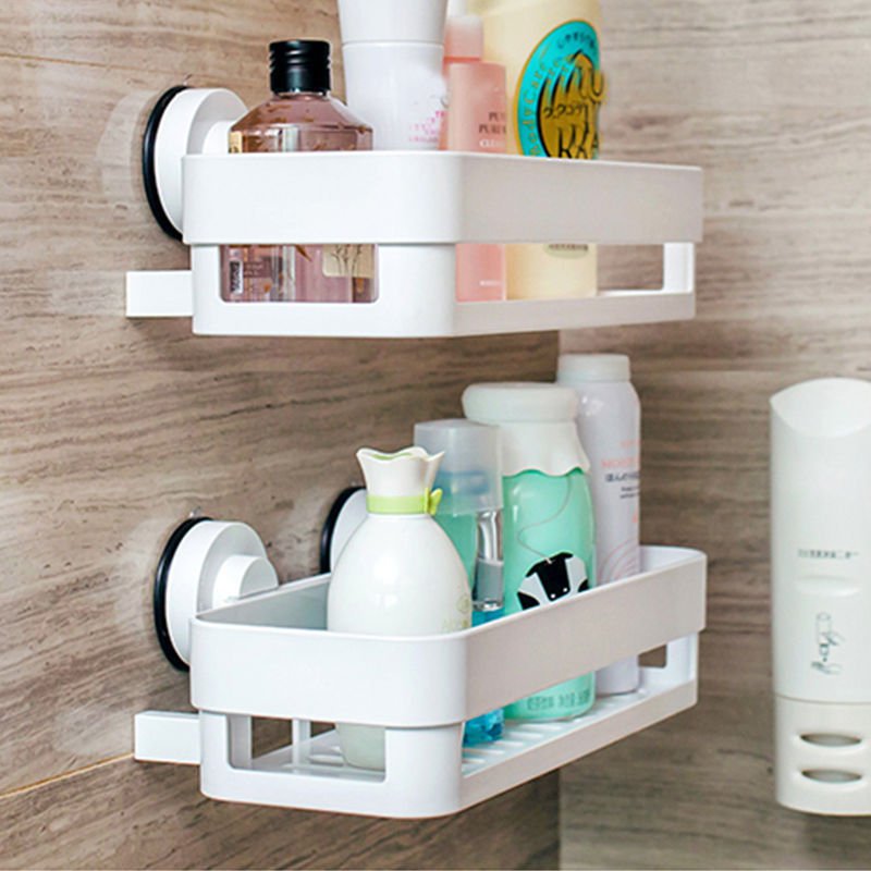 Bathroom Triangular Shower Shelf Corner Bath Storage Holder Organizer Wall Racks
