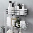 Kitchen Bathroom Shower Shelf Rack Organizer Storage Holder Wall Mounted Basket