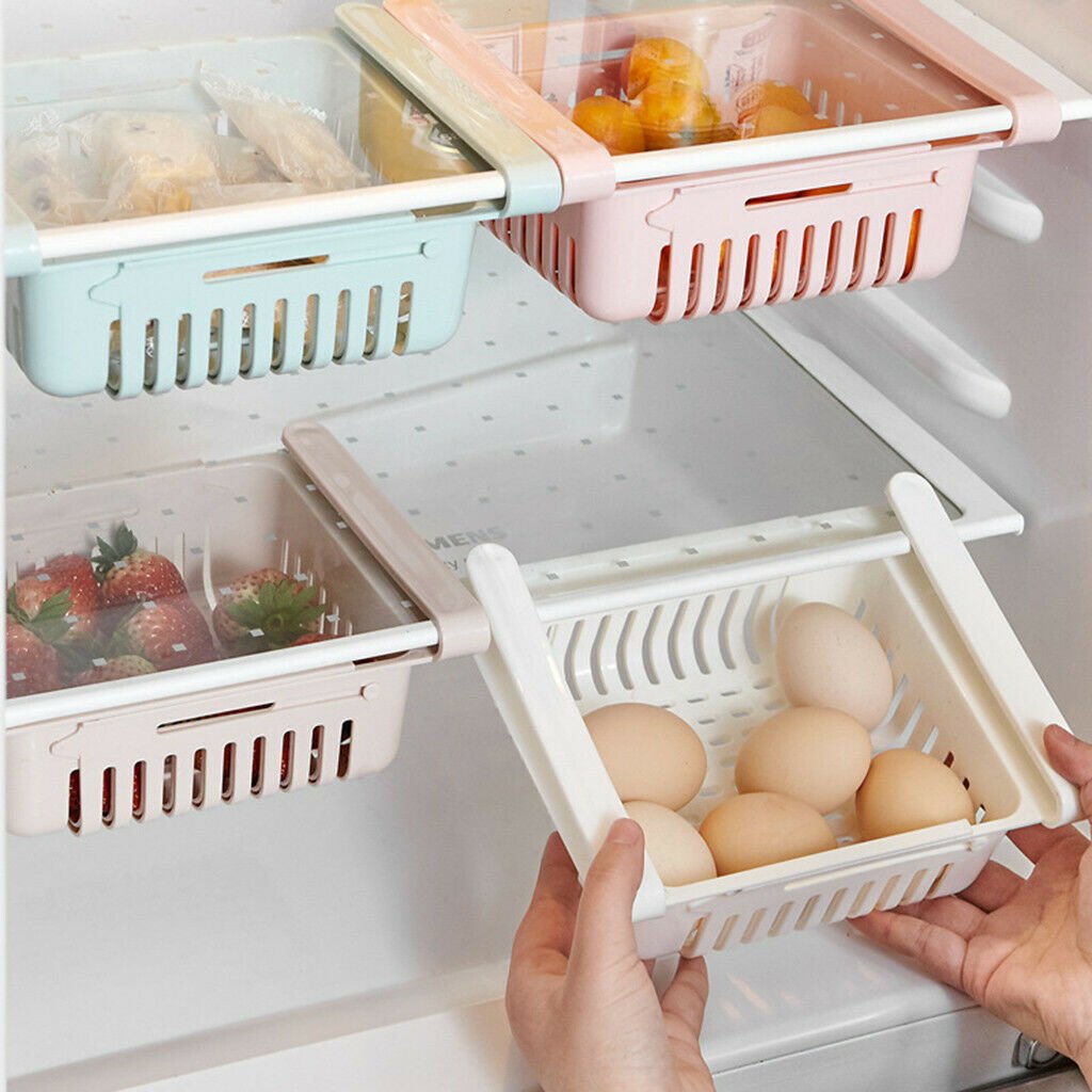 Kitchen Article Storage Shelf Refrigerator Drawer Shelf Plate Layer Holders
