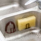 Suction Cup Kitchen Bathroom Soap Sponge Storage Rack Sink Drain Shelf Holder