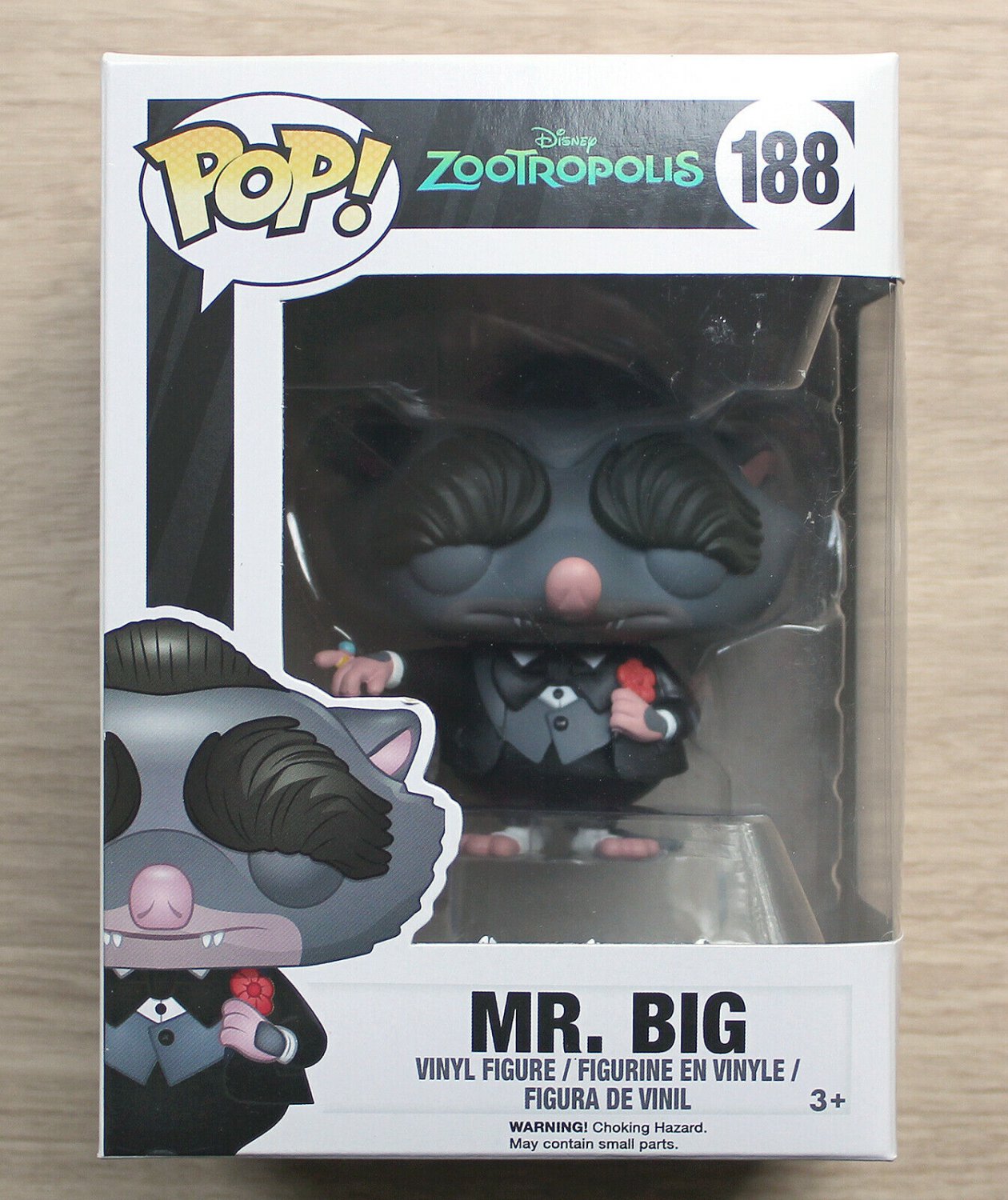 Funko Pop Disney Zootropolis Mr Big (Box Wear) + Free Protector