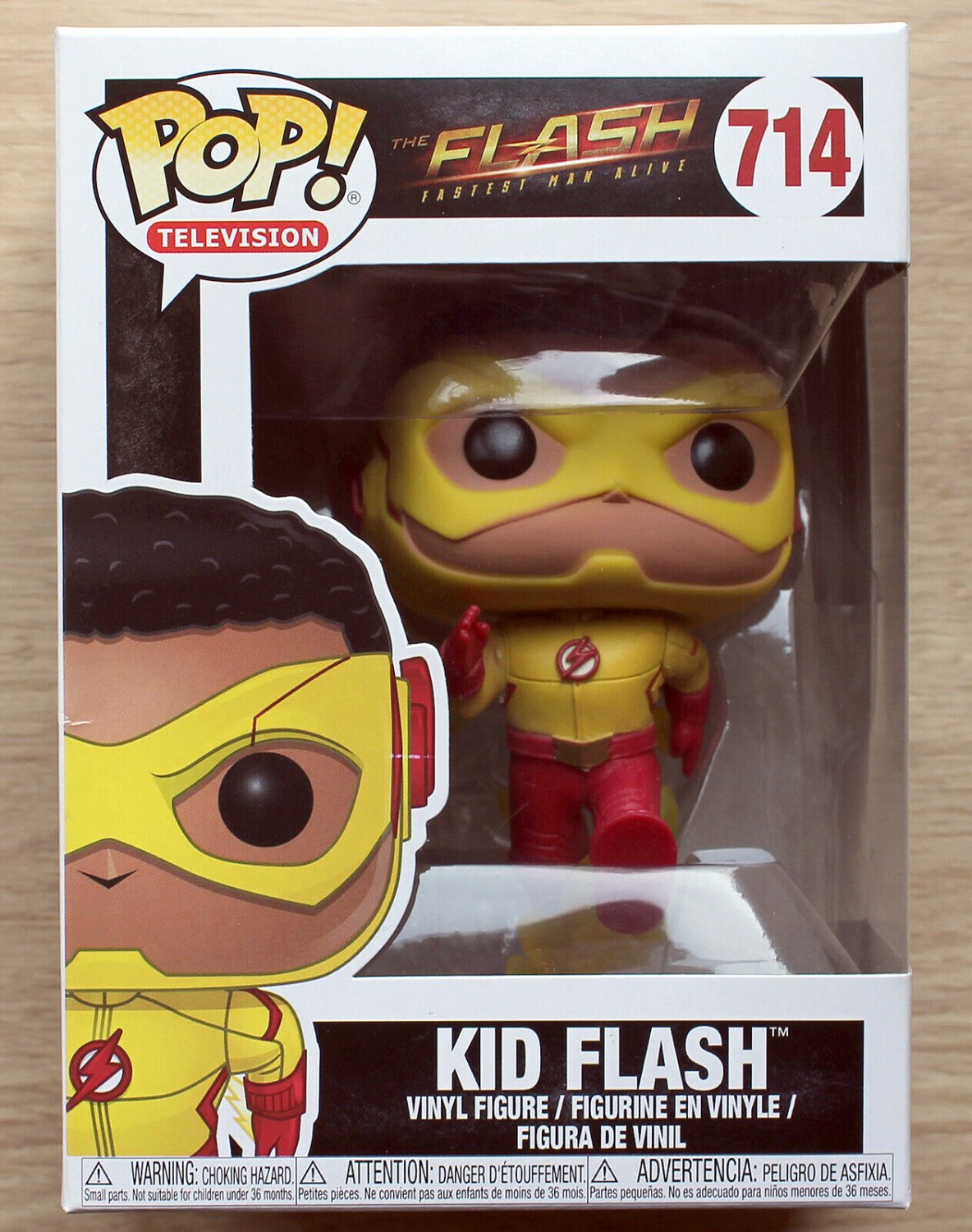 Funko Pop The Flash Kid Flash (Small Box Damage) + Free Protector