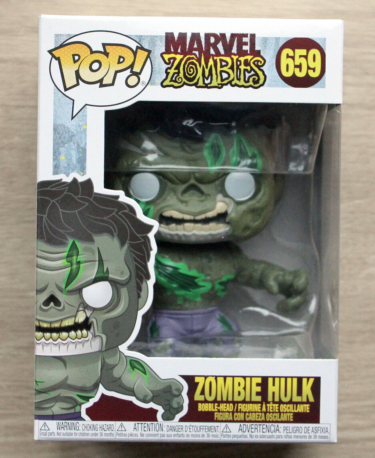 Funko Pop Marvel Zombies - Zombie Hulk + Free Protector