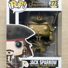 Funko Pop Disney Pirates Of Caribbean Jack Sparrow Gold (Box Damage) + Protector