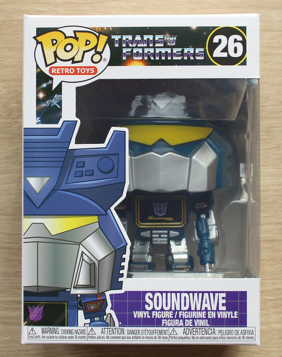 Funko Pop Retro Toys Transformers Soundwave + Free Protector