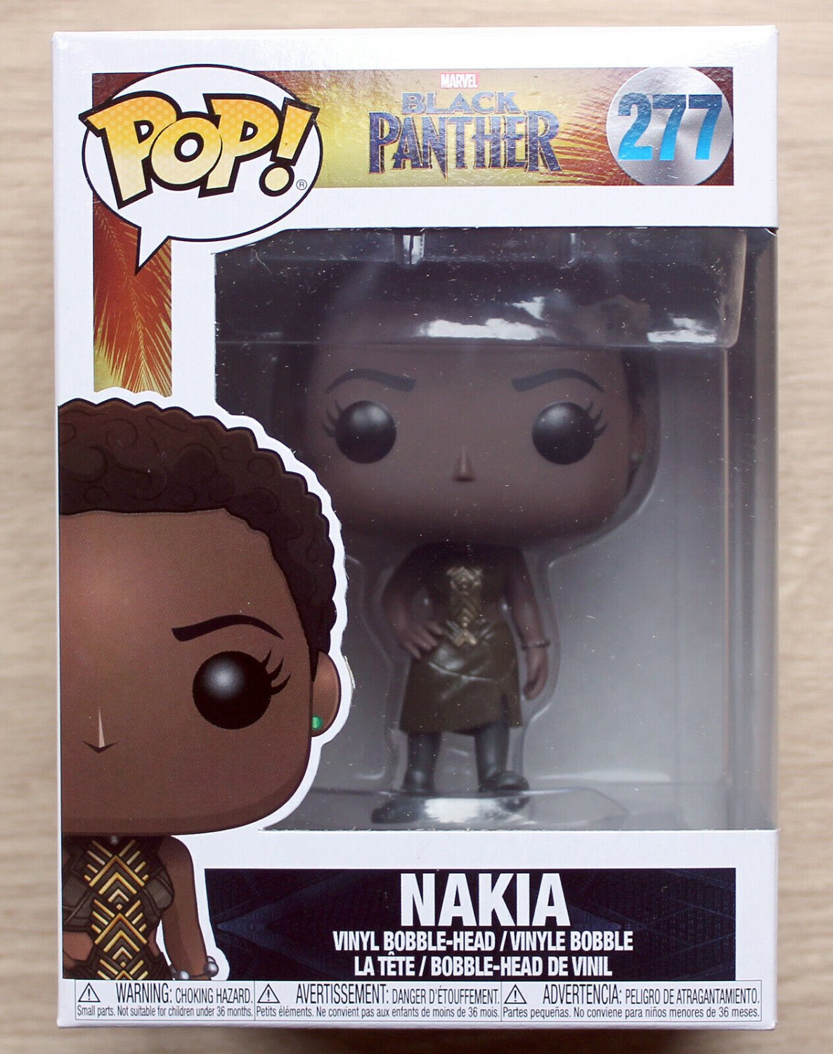 Funko Pop Marvel Black Panther Nakia + Free Protector