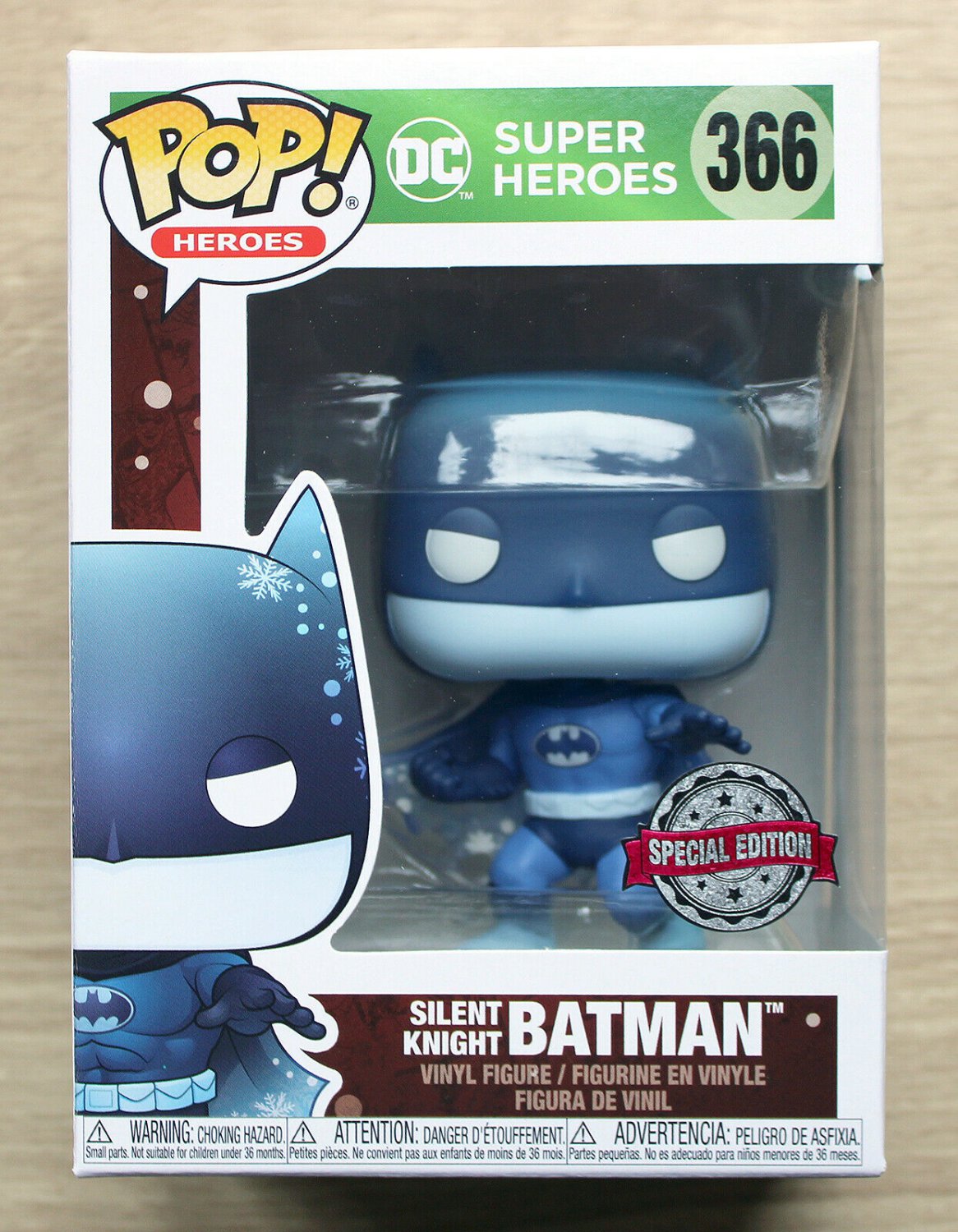 Funko Pop DC Heroes Silent Knight Batman (Box Damage) + Free Protector