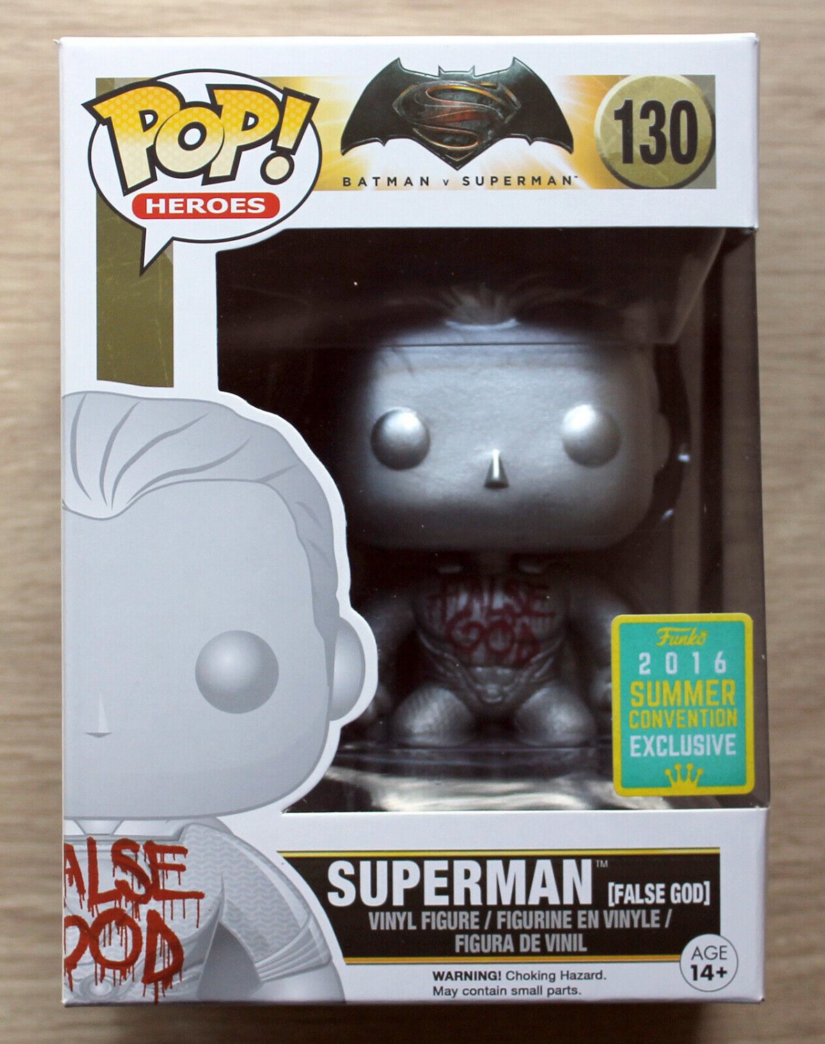 Funko Pop Batman V Superman False God SDCC (Creased) + Free Protector