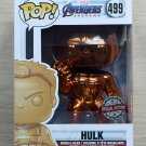 Funko Pop Marvel Avengers Endgame Hulk Orange Chrome + Free Protector