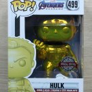 Funko Pop Marvel Avengers Endgame Hulk Yellow Gold Chrome + Free Protector