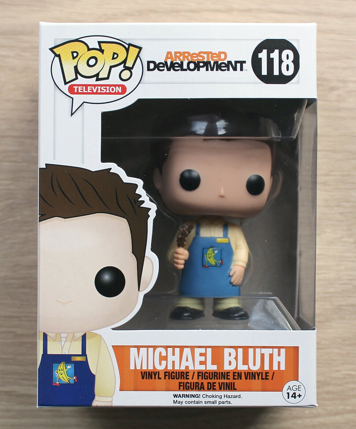 Funko Pop Arrested Development Michael Bluth Banana Stand + Free Protector