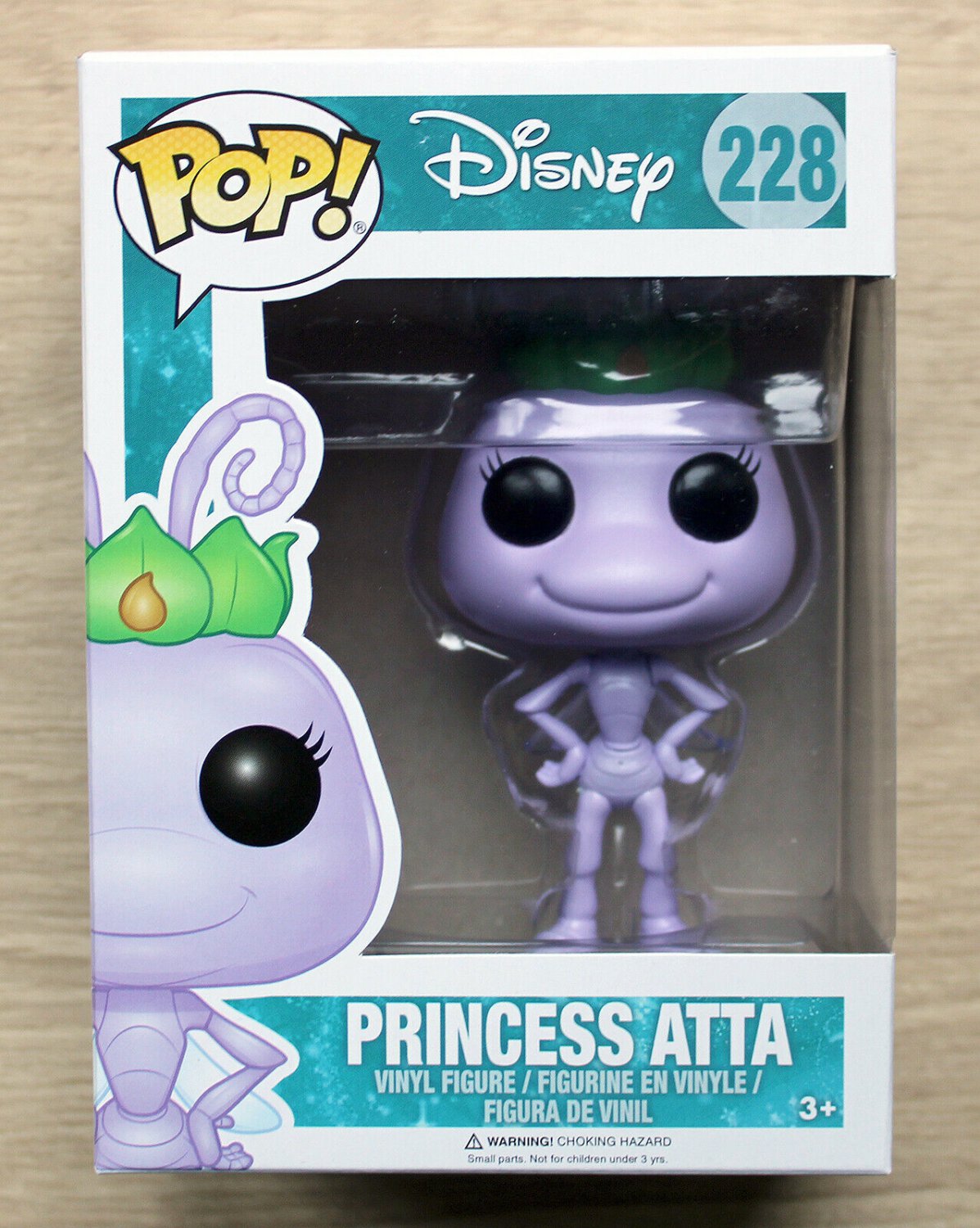 Funko Pop Disney A Bugs Life Princess Atta + Free Protector