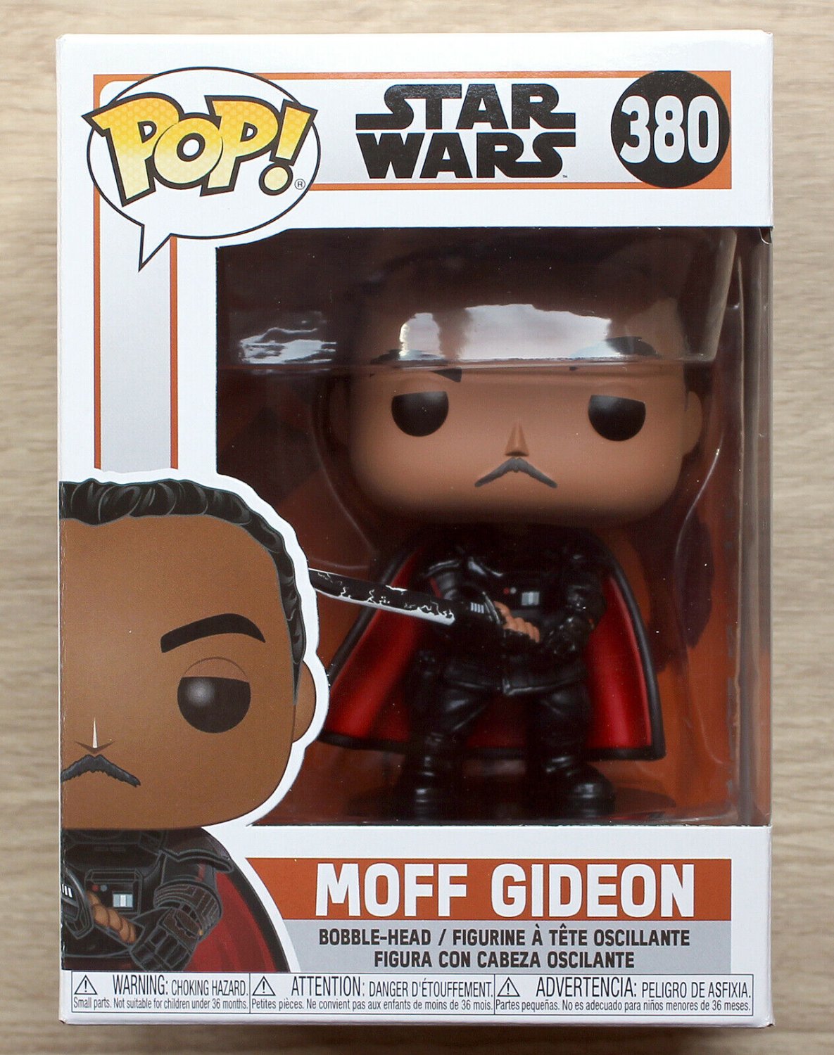 Funko Pop Star Wars Moff Gideon + Free Protector