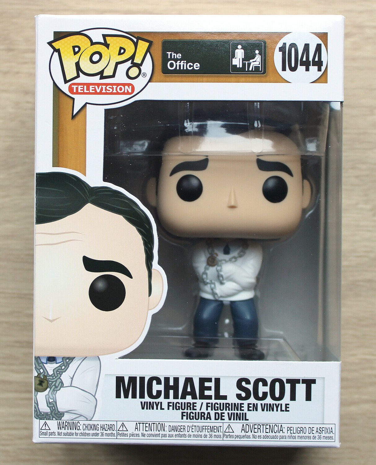 Funko Pop The Office Jim Halpert With Nonsense Sign + Free Protector