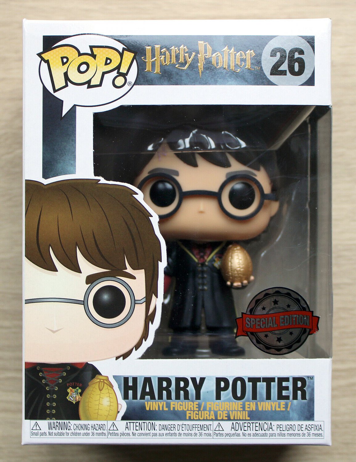 Funko Pop Harry Potter With Golden Egg (Box Damage) + Free Protector
