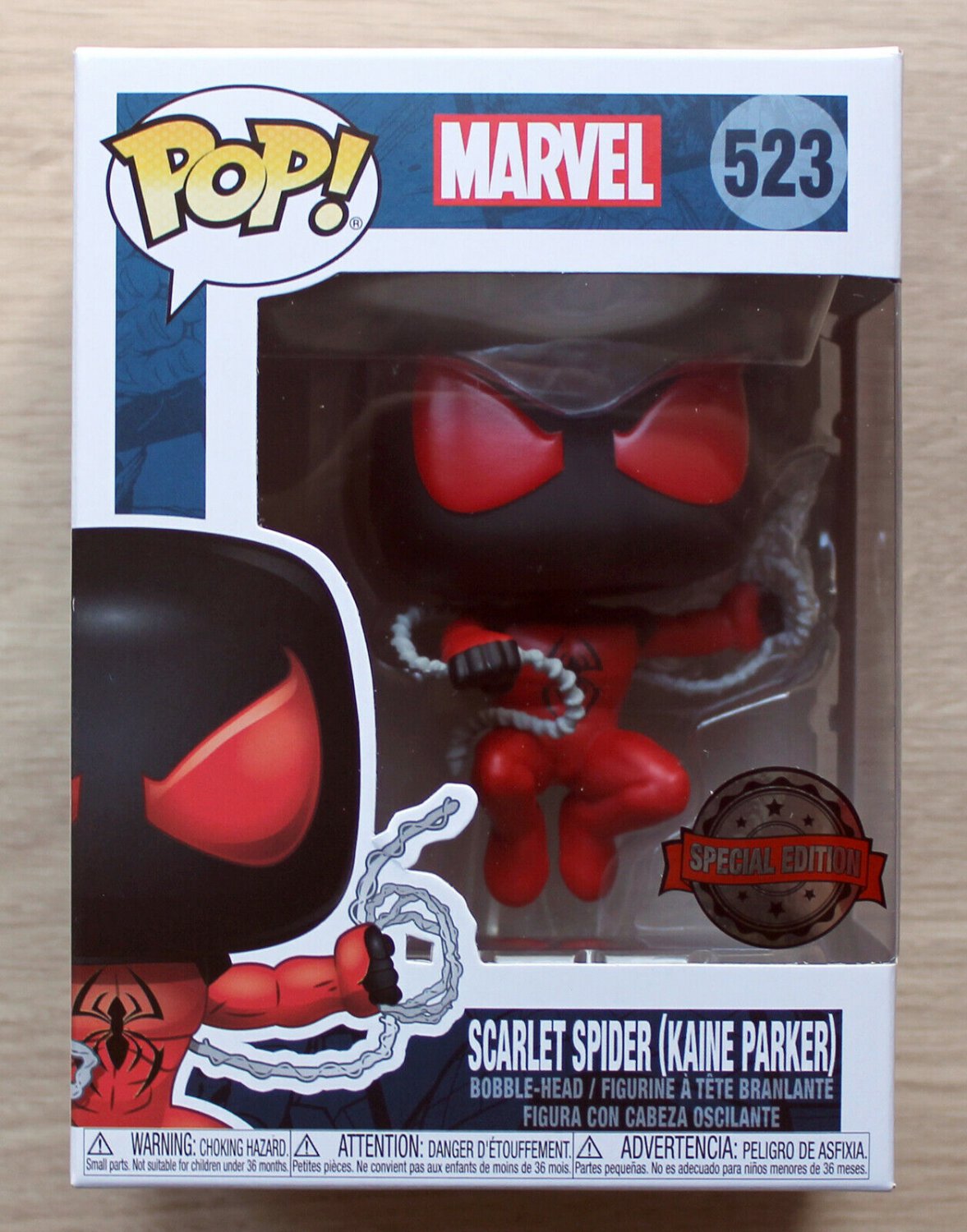 Funko Pop Marvel Spider-Man - Scarlet Spider Kaine Parker + Free Protector