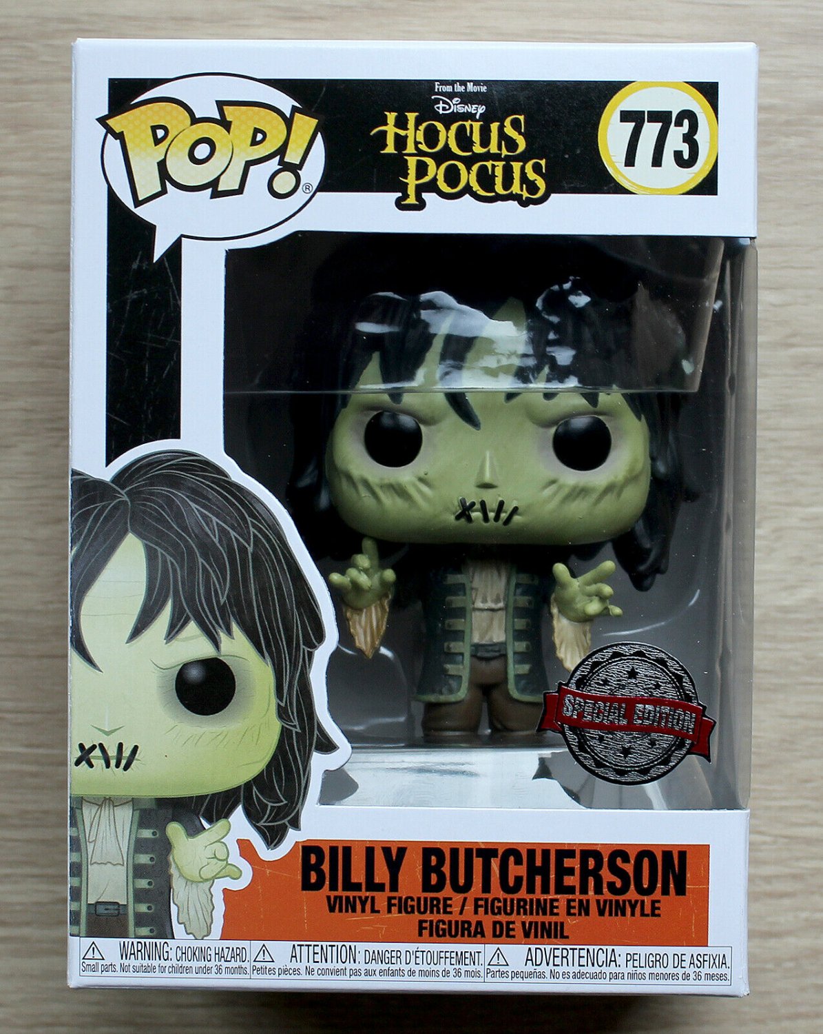 Funko Pop Disney Hocus Pocus Billy Butcherson + Free Protector