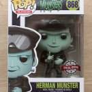 Funko Pop The Munsters Herman Munster Biker + Free Protector