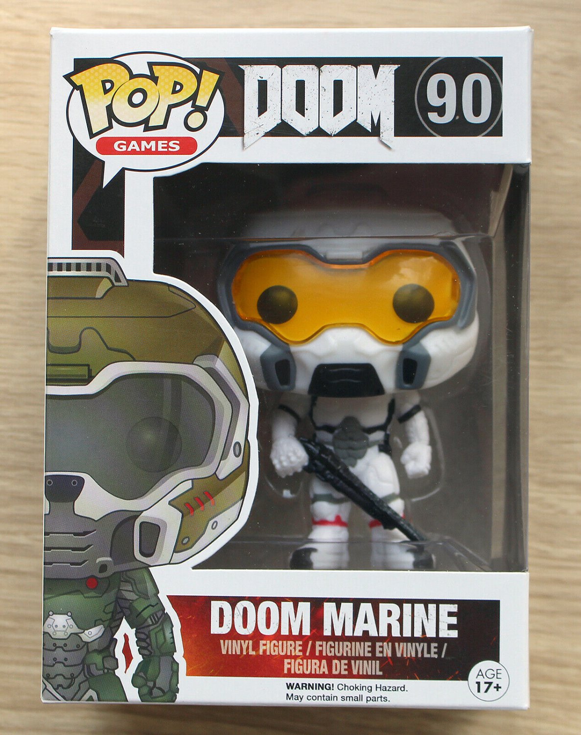 Funko Pop Games Doom Space Marine Astronaut (Box Damage) + Free Protector