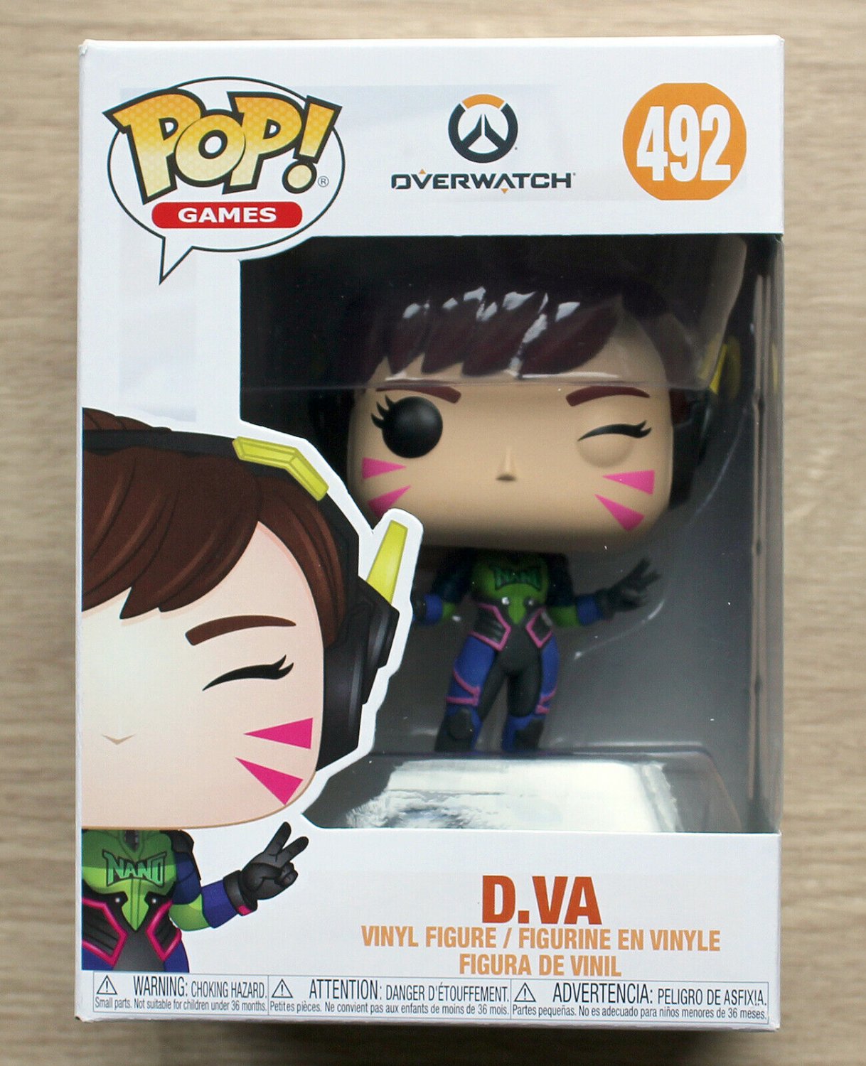 Funko Pop Games Overwatch D.Va Nano Cola + Free Protector